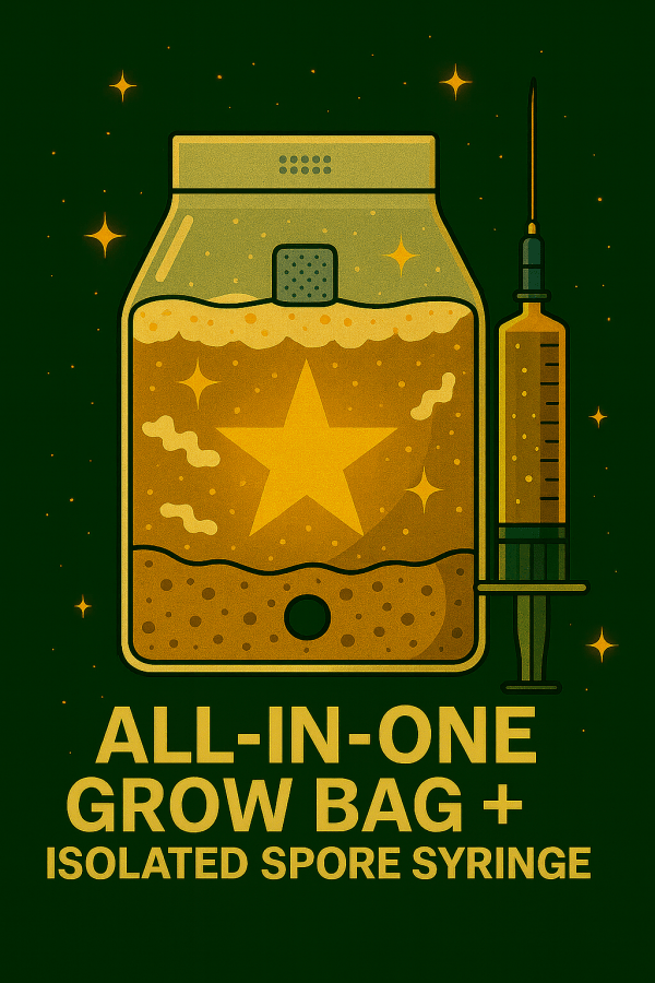 The General's All-In-One Grow Bag + Isolated spore syringe